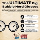 Nerd Glasses Round Bubbles Glasses Bug Eyes Specs Coke Bottle Costume Goggles