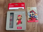 Super Mario Bros 40th Anniversary Collectible Tin Steel Case   Card  No Balance