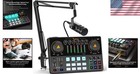 Xlr Dynamic Mic And 10 Channel Audio Interface Bundle For Pro-level Podcasting