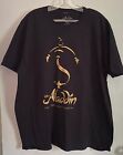 Disney Aladdin The Hit Broadway Musical Gold Print T-shirt Size Xxl Black