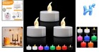 12 Pack Flameless Led Tea Lights - Flickering Warm White For Safe Decor
