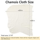 Chamois Towel For Car  Shammy Cloth Car Drying 20   X 3 7 Sq  Ft  Natural