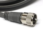 Steren 50 Ft Gray Rg8x Mini-8 Coax Coaxial Pl259 Uhf Ham Cb Radio Antenna Cable