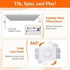  1500 Pieces 2-in-1 Rotating   Tilting Puzzle Board With Divided Drawers  Felt 