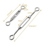 8 Pcs 304 Stainless Steel Turnbuckle Heavy Duty Wire Rope Tension  Eye   Eye    