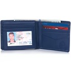 Alpine Swiss Rfid Mens Wallet Deluxe Capacity Passcase Bifold Two Bill Sections