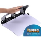 Bostitch Ez Squeeze 3-hole Punch 40 Sheet Capacity Silver black  hp40 