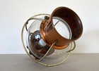 Vintage Copper brass Glass Nautical Hanging Globe Onion Lantern