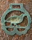 Vintage English Horse Brass Medallion Pheasant Harness Decoration