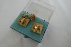 Vintage Balfour Cufflinks Apollo 11 Lunar Lander Lem W  Tie Tack