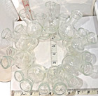 Vintage Mcm 18 Cluster Glass Bud Vase Round Plant Propagation Station Center