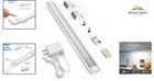 Led Under Cabinet Lighting Strip  12  Touch Control  Polished Aluminum Finish