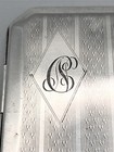 George V Sterling Silver Cigarette Case  Joseph Gloster Ltd  Birmingham  1923