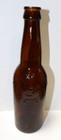 Vtg Empty Pre-prohibition Anheuser Busch Embossed Eagle Amber Beer Bottle 9 5 