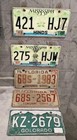 Lot Of 5 Vintage License Plates 2x 1975 Florida 1970s Colorado 2x Mississippi