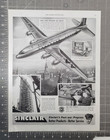 1945 Sinclair Gasoline Print Ad American Airlines American Flagship Pennsylvania
