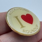 I Love Rockhound Roundup New Mexico Enamel Pin Gold Tone