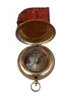 Vintage Nautical Brass Pocket Compass Brass Antique Style Compass Marine Gift
