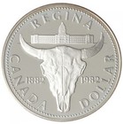 1982 Canada Silver Double Dollar Proof Set Regina -  375 Oz  Silver