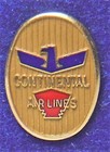        Vtg  Continental Airlines 10k Employee Service Award Tie lapel Screw Back Pin