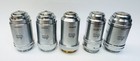 Leitz Phase Contrast Microscope Objectives Lot 16x  25x  40x  54x  100x Phaco