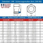 Unf Lock Nut Asme B18 16 6 Steel Grade A Zinc Plated 