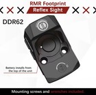 Dagger Defense Ddr62 Rmr Footprint Red Dot Sight For Rmr Pistols And Rifles