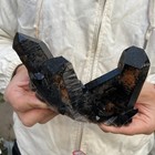 1 3lb Large Natural Smoky Black Quartz Crystal Cluster Raw Mineral Specimen