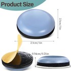 16pcs Furniture Sliders For Carpet Wood Hardwood Floors  Self-adhesive Chair Leg