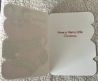 Unused Christmas Mouse Pink Green Stocking Vtg Greeting Card 1960s Sunshine