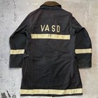 Vintage 1970s Fire Department Jacket Globe Coat Fireman Firefighting Uniform