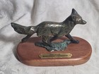 2000 Forest Hart Bronze Wolf Coyote Sculpture  Statue Signed Hand Made Fox