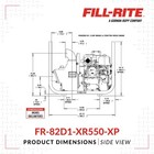 Fr-82d1-xr550-xp Fill-rite Engine-driven 130 Gpm Fueltraveller Bulk Fuel Pump