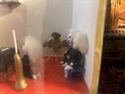 Vintage Mexican Day Of The Dead Glass Diorama Of A Funeral
