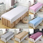 Reusable Beauty Massage Table Cover Salon Spa Bed Couch Sheet W  Face Hole Props