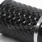 Type-s Black Diamond Print Car Ash Tray Ashtray With Solar Power Led Light Lid