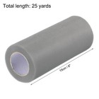 Tulle Rolls Fabric Spools 6  25 Yards Grey For Wrapping Wedding