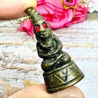 Ngung Bronze Miniature Wizard Gamble Win Casino Destroyer Mien Thai Amulet 18623