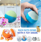 Bath Bomb Gift Set With Toys Inside  20 Pack Organic Bath Bombs For Kids  Kids S