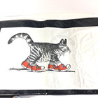 Vintage Kliban Cat In Sneakers Pillowcase Double Sided  Xl King Size 34x19 5