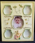 Disney Winnie The Pooh Baby First Desk Picture Frame Day Steps Bath Smile 2009