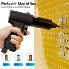 Pneumatic Rivet Nut Gun 1 4   5 16   3 8 Mandrels Rivet Nut Installation Tool