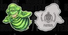 2024 Colorized Ghostbusters Slimer 2oz  999 Shaped Fine Silver Coin W  Display C