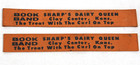 Two Vintage Souvenir School Book Bands Clay Center Kansas - Sharp s Dairy Queen