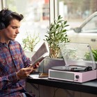 Vinyl Record Player With Speakers - Vintage Style Belt-driven Turntable Wireless