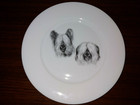 Skye Terrier Foundation Water Food Serving Plate Cathy Nelson Art Dog Show 7 5 