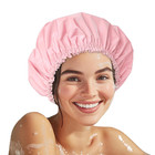 Shower Cap For Women Large Waterproof Reusable Hair Protector Washable Bath Cap