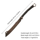Retro Aged Machete metallic Carbon Steel cord Wrapped Handle with Sheath 