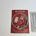 Vintage Machinist Reference Chart Lot Starrett Kennametal Tap Drill Gauge 