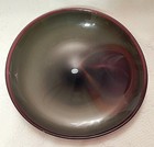 Fukuoka Tokushu Multiple Layers Glass Large Plate Platter Gorgeous Japan Vintage